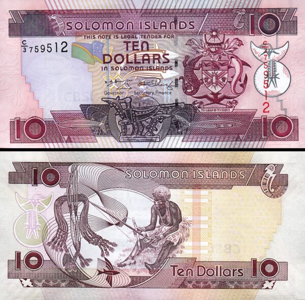 Solomon Islands 10 Dollars 2004 2006, UNC, P-27, Prefix C/3