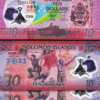 Solomon Islands 10 Dollars 2023, UNC, 2 Pcs PAIR,POLYMER, Com.Pacific Games,P-39