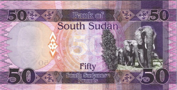 South Sudan 50 Pounds 2019, REPLACEMENT ZZ, aUNC, P-14d - Image 3