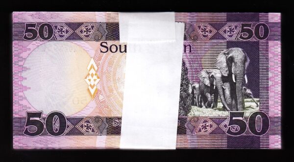 South Sudan 50 Pounds 2019, UNC, BUNDLE, Pack of 100 PCS, Consecutive, P-14d - Image 3