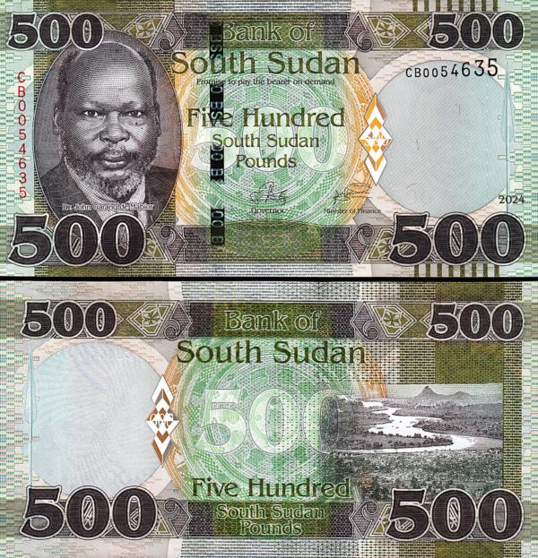 South Sudan 500 Pounds 2024, UNC, P-New