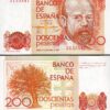 Spain Espana 200 Pesetas 1980, UNC, P-156