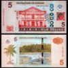Surinam Suriname 5 Dollars 2012, UNC, 5 PCS Consecutive LOT, P-162b - Image 3