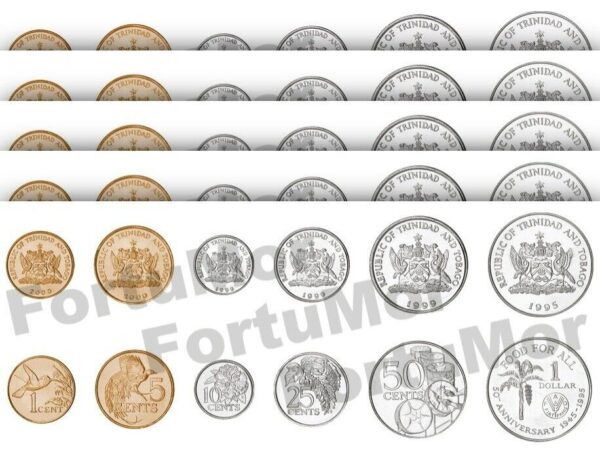 Trinidad And Tobago 2020 (2021) Polymer UNC Banknote Set – $1, $5, $10, $20, $50 – Redesigned