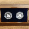 Turkey 2020 SET of 2 TYPES, KARABAKH SILVER Coin, AZERBAIJAN, 50 Manat & 20 Lira