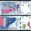 Argentina 200 Pesos 2018, UNC, P-364, Southern Right Whale , Prefix E