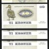 Denmark 10 Kroner 1977, UNC, 5 PCS Lot, P-48g, Sign Andersen / Valeur Serie 1972