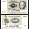 Denmark 10 Kroner 1977, UNC, 5 PCS Lot, P-48g, Sign Andersen / Valeur Serie 1972 - Image 3