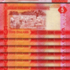 Gambia 5 Dalasis 2015, UNC, 10 Pcs LOT, Consecutive, P-31