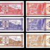 Georgia 3 Pcs Set , 1 3 5 Laris 1993, UNC, P-33 P-34 P-35