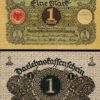 Germany 1 Mark 1920, UNC-, 5 Pcs LOT, P-58, Completely Watermark - Image 3