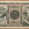 Germany  50 Mark 1920, AU, P-68, Completely Watermark - Image 3