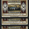Germany, Berleburg 50 Pfennig 1921, UNC-, 5 Pcs LOT