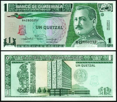 Guatemala 1 Quetzal 1992, UNC, P-73c