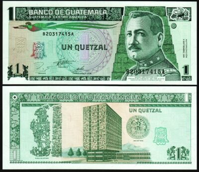 Guatemala 1 Quetzal 1995, UNC, P-87c