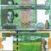 Guinea 10000 Francs 2008, UNC, 2 Pcs PAIR, Consecutive, P-42b