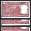 India 2 Rupees 1977-1982, UNC, 5 PCS LOT, P-53d SIGN 82, Letter C, Bengal Tiger