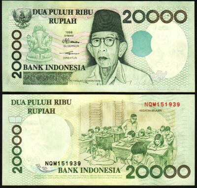 Indonesia 20000 Rupiah 1998 2001, UNC, P-138d