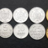 Moldova 5 PCS UNC Coin SET, 1 5 10 25 50 Bani 2008 2017