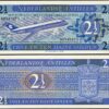 Netherlands Antilles 2 1/2 Gulden 1970, UNC, 5 Pcs LOT, Consecutive, P-21 - Image 3
