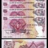 Papua New Guinea 5 Kina, Nd 2002, UNC, 5 Pcs LOT, Consecutive, P-13e, Sign 10