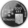 Romania 100 Lei 1998 SILVER, UNC COIN, Nagano Olympic Winter Games, Skating - Image 3