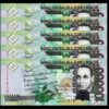 Saint Thomas & Prince 100000 Dobras 2013, UNC, 5 PCS Consecutive Lot, P-69
