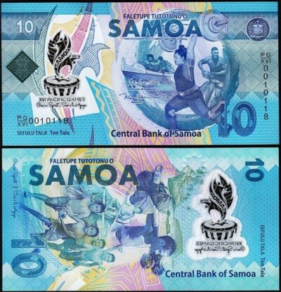 Samoa 10 Tala 2019, UNC, P-45, Polymer, Commemorative