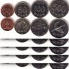 South Korea, UNC, 5 (x) 4 Pcs Coins Set, 10 50 100 500 Won 2016 (20 Coins)