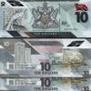Trinidad Tobago 10 Dollars, 2020 2021, UNC, 2 Pcs PAIR, Consecutive,P-New Design