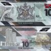 Trinidad Tobago 10 Dollars, 2020 2021, UNC, 2 Pcs PAIR, Consecutive,P-New Design - Image 3