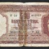 Turkey 500 Lira 1962, Poor Condition, P-178a, Brown, Prefix T, With Tape