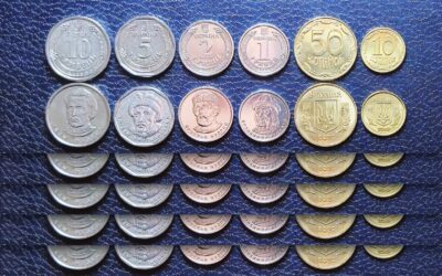 Ukraine 5 (x) 6 PCS UNC Coin SET, 10 50 Kopeks 1 2 5 10 Hryvnias 2019 2023