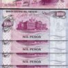 Uruguay 1 Nuevo Peso on 1000 Pesos 1975, UNC, 10 Pcs LOT, Consecutive, P-56 - Image 3