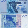 W.A.S, BURKINA FASO 2000 Francs 2020, UNC, P-New