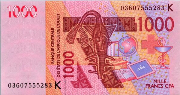 W.a.s, SENEGAL 1000 Francs 2003, UNC, P-715Ka