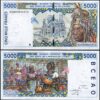 West African States, BENIN, 5000 Francs 2002, UNC, P-213BL