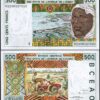West African States, TOGO 500 Francs 2002, UNC, 2 Pcs PAIR, Consecutive, P-810Tm - Image 3