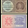 Bohemia & Moravia 1 Korun 1940, aXF, 5 Pcs LOT, P-3a - Image 3