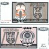 Bosnia Herzegovina Serbia 1000 Dinar 1992, UNC,2 Pcs PAIR, Consecutive,P-137a,AA