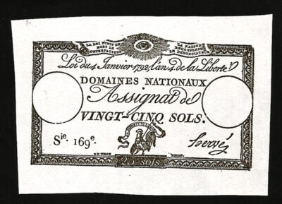 France 25 Sols 1792, UNC, P-A55