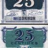France TROYES 25 Centimes 1926, UNC, 10 Pcs LOT, with Completely watermark - Image 4