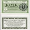 Germany 1 Reichsmark 1944, UNC, 5 PCS Lot, P-M38, Completely Watermark - Image 3