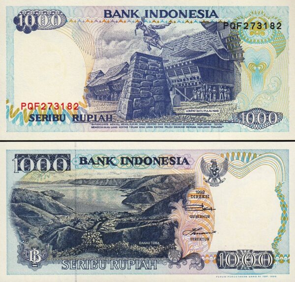 Indonesia 1000 Rupiah 1992 / 1995, UNC, 10 Pcs LOT, Consecutive, P-129d - Image 4