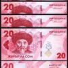 Kyrgyzstan 20 Som 2023 2024, UNC, 10 Pcs LOT, Consecutive, P-NEW DESIGN, Prfx AA - Image 3