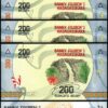 Madagascar 200 Ariary 2017, UNC, 20 Pcs LOT,  P-98 - Image 3