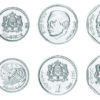 Morocco 5 (x) Set of 8 coins 5 10 20 Santimat 1/2 1 2 5 10 Dirhams, 2002, UNC