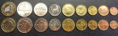 Mozambique 9 coins SET, 1 5 10 20 50 Cent 1 2 5 10 Meticais 2006 2012, UNC
