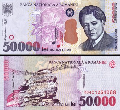 Romania 50000 Lei 2000, UNC, P-109Aa
