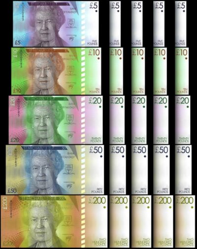 Saint Michael's Isle 5 x 5 Pcs Set 5 10 20 50 200 Pounds 2025, UNC,QEII,Matching